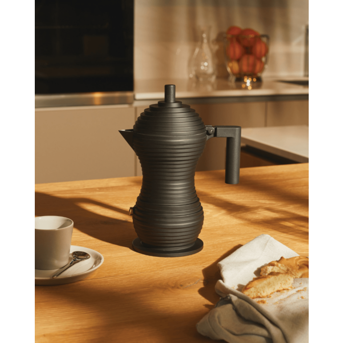 Alessi - Black Pulcina Espresso Coffee Maker - 3 cup - Limited Edition